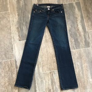 True Religion 29 Johnny Straight leg dark wash